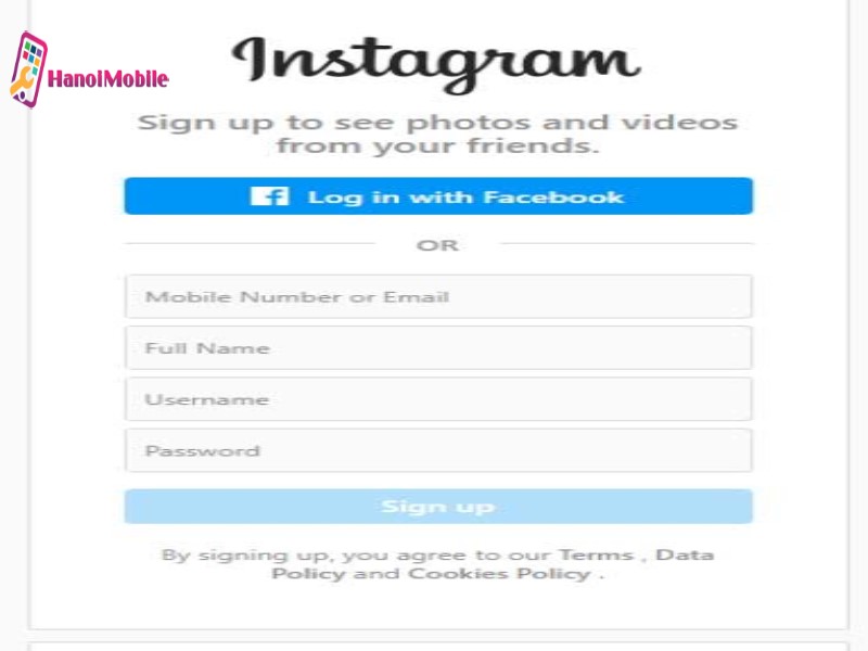 Cách đăng ký tài khoản instagram trên điện thoại